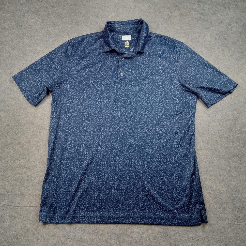 Greg Norman Polo Shirt Mens Large Blue ML75 PlayDry Golf Short Sleeve Top